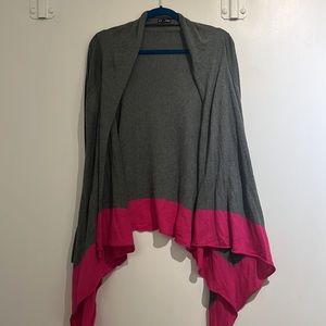 Grey and Pink Cardigan from Express, Size L